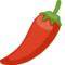 Hot Pepper emoji on Facebook